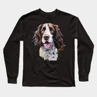 English Springer Spaniel Bright Watercolor Long Sleeve T-Shirt